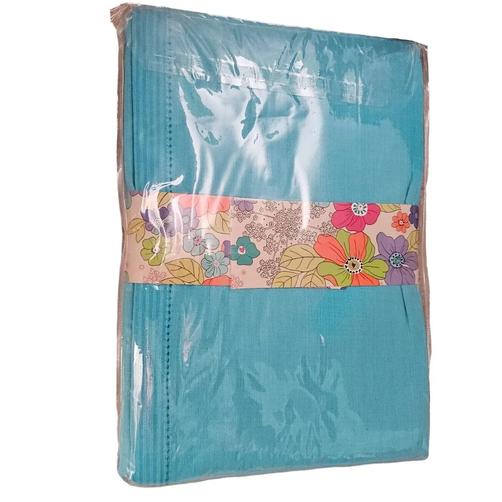 Cynthia Rowley‎ Tablecloth and Napkins Set 60 x 90 Oblong Blue Turquoise New